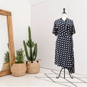 Stella Nova Vanessa Polka Dot Wrap Midi Dress